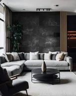 Elewacje - 30x60 cm DS - (grafitowy, srebrne kruszywo) - płyta beton architektoniczny ultralekka - miniaturka - grafika 1