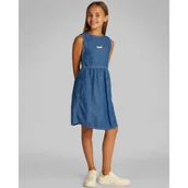 Sukienki i spódniczki dla dziewczynek - Calvin Klein Jeans Sukienka | z dodatkiem lnu - miniaturka - grafika 1