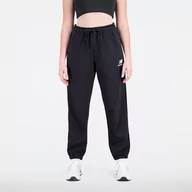 Spodnie męskie - Spodnie damskie New Balance WP31530BK  czarne - miniaturka - grafika 1