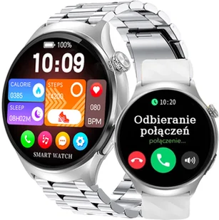 Rubicon RNCF39 Silver/silver BR + grey SIL - Smartwatch - miniaturka - grafika 1