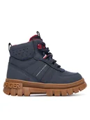 Buty dla chłopców - Tommy Hilfiger Trzewiki T1X5-34127-1696800 Granatowy - miniaturka - grafika 1