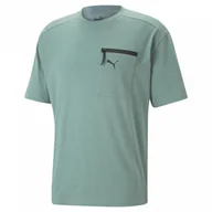 Koszulki sportowe męskie - Męski t-shirt basic Puma Open Road - morski - PUMA - miniaturka - grafika 1