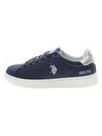 Trampki damskie - U.S. Polo Assn. Sneakersy w kolorze srebrno-granatowym - miniaturka - grafika 1
