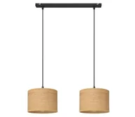 Lampy sufitowe - Żyrandol na lince ALBA 2xE27/60W/230V brązowe/czarne - miniaturka - grafika 1