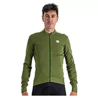 Swetry męskie - SPORTFUL Monocrom Thermal Jersey Długi sweter Męski, Zielona butelka, L - miniaturka - grafika 1