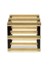 Stojaki na wino - Regał Na Wino Stojak Na 4 Butelki Szklane/ Pet — Rw-8/ 2X2 — Surowy Naturalny Metal + Drewno Rw-8-2X2-4 / Wamar-Sosenka - miniaturka - grafika 1