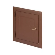 Drzwiczki i klapy rewizyjne - Drzwiczki rewizyjne metalowe 14 x 14 brązowy - miniaturka - grafika 1