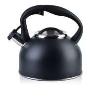Czajniki na gaz - Czajnik ze stali nierdzewnej GAB 2,5L czarny - miniaturka - grafika 1