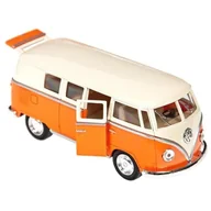 Samochody i pojazdy dla dzieci - Hipo VW Classical bus z białym dachem 1:38 KT5377D - miniaturka - grafika 1
