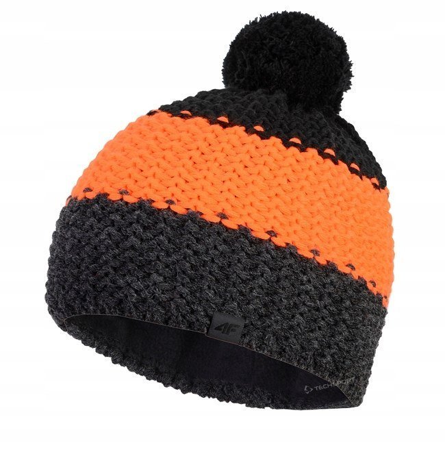 4F JUNIORSKA GRUBA CZAPKA ZIMOWA WEĹNIANA WEĹNA