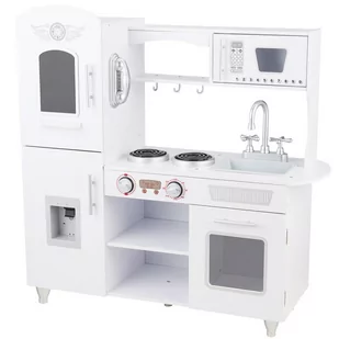 ﻿Duża Drewniana Kuchnia Dla Dzieci TinyTotsKitchen Biała XL - Zabawki AGD - miniaturka - grafika 1