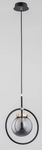 Alfa Akira lampa wisząca 1-punktowa czarna/złota 60836 60836 - Lampy sufitowe - miniaturka - grafika 1