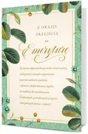 Kartki okolicznościowe i zaproszenia - Karnet B6 Emerytura - artykuł papierniczy - miniaturka - grafika 1