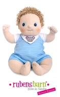 Lalki dla dziewczynek - Rubens Barn Lalka szmaciana Baby Erik - RUB2061 - miniaturka - grafika 1