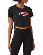 Koszulki i topy damskie - Nike Damska koszulka W Nk One Df Clrblk Ss Std CRP, czarny/Magic Ember/Lt Smoke Grey/(biały), XL - miniaturka - grafika 1