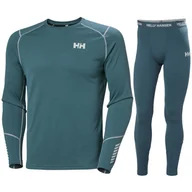 Pozostała odzież narciarska - Helly Hansen Lifa Active bielizna narciarska, komplet, męski, urkusowo-zielone - miniaturka - grafika 1