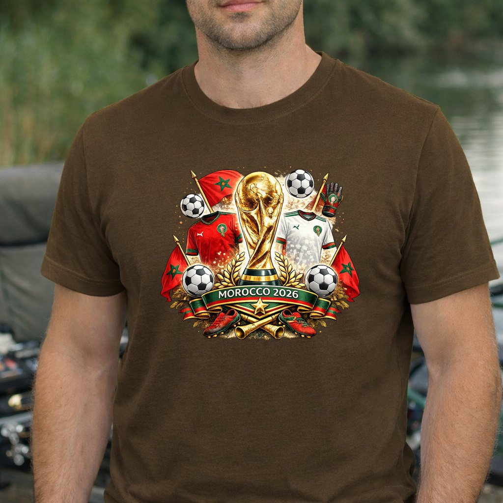 Koszulka WORLD CUP 2026 kolor brązowy rozmiar 4XL