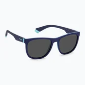 Okulary przeciwsłoneczne - Okulary przeciwsłoneczne dziecięce Polaroid PLD 8049/S blue azure/grey polarized WYSYŁKA W 24H 30 DNI NA ZWROT - miniaturka - grafika 1