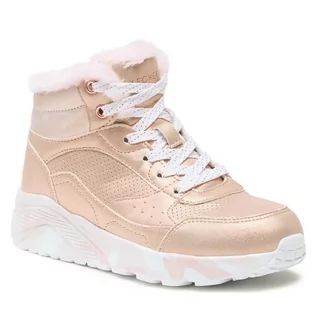 Buty dla dziewczynek - Sneakersy Skechers Uno Lite Camo Dazzle 310485L/GDPK Gold - grafika 1