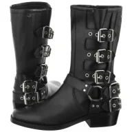 Botki damskie - Kowbojki Czarne 55293-51 (WO249-a) Wojas - miniaturka - grafika 1