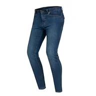 Odzież motocyklowa - OZONE MOTO Striker dżinsy motocyklowe dla mężczyzn, Flying Bats, ochraniacze na kolana, wstawki Kevlar Dupont, 5 kieszeni, slim fit - miniaturka - grafika 1