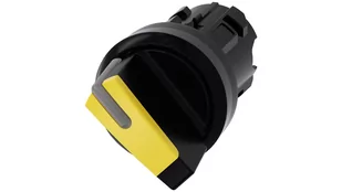 Siemens Przełącznik z możliwością podśw 22mm okrągły tworzywo czarny/żółty kr pióro 2 poz o-i 3SU1002-2BF30-0AA0 3SU1002-2BF30-0AA0 - Inne akcesoria elektryczne - miniaturka - grafika 1