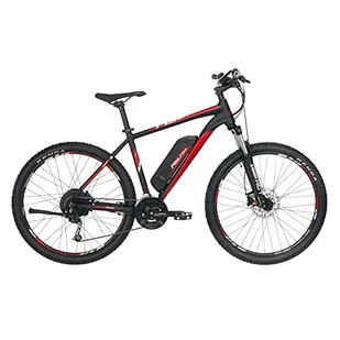 FISCHER Elektryczny rower górski MONTIS EM 1726, E-Bike MTB, czarny matowy, 27,5 cala, RH 48 cm, silnik w tylnej części 45 Nm, akumulator 48 V (akumulator 557 Wh) - Rowery elektryczne - miniaturka - grafika 1
