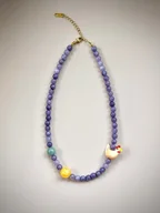 Naszyjniki - Naszyjnik Kura Kamienie naturalne - miniaturka - grafika 1