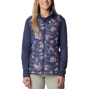 Damska Kamizelka pikowana COLUMBIA POWDER PASS VEST 1832222471 – Granatowy - Kamizelki damskie - miniaturka - grafika 1