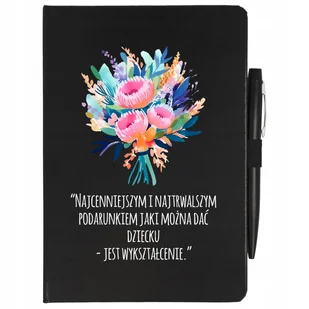 NOTES A5 + DŁUGOPIS PREZENT DZIEŃ NAUCZYCIELA WZÓR - Notesy i bloczki - miniaturka - grafika 1