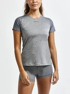 Koszulki sportowe damskie - Koszulka damska Craft ADV Essence Slim SS Grey S - miniaturka - grafika 1
