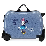 Walizki - Disney Minnie Make it Rain Bows, walizka dziecięca, niebieska, 50 x 38 x 20 cm, twardy plastik, boczne zamknięcie, 34 l, 1,8 kg, 4 koła, bagaż podręczny - miniaturka - grafika 1