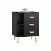 Szafki nocne - SoBuy Szafka nocna Stolik na drukarkę Regał Pomocniczy 3 szuflady FBT95-SCH - miniaturka - grafika 1