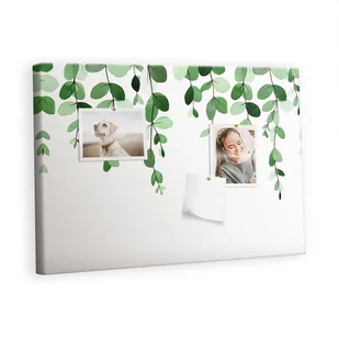 Kolorowy Organizer - Tablica Korkowa z Pinezkami - Liście roślin 60x40 cm - Tablice i flipcharty - miniaturka - grafika 1
