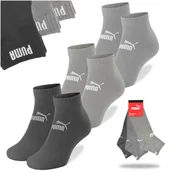 Skarpetki męskie - Puma Skarpety Zakostki Mix Szare Bawełna 94710810 3 pary Rozmiar 43/46 - miniaturka - grafika 1