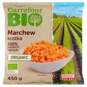 Mrożonki warzywne i owocowe - Carrefour Bio Marchew kostka 450 g - miniaturka - grafika 1