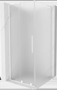 Mexen Velar L kabina prysznicowa rozsuwana 100x100 cm, szron, biała - 871-100-100-33-20 - Kabiny prysznicowe - miniaturka - grafika 1