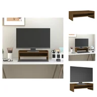 Akcesoria do monitorów - vidaXL Podstawa pod monitor miodowo-brązowa 50x24x16 cm z litego drewna sosnowego - Podstawa pod monitor komputerowy - miniaturka - grafika 1