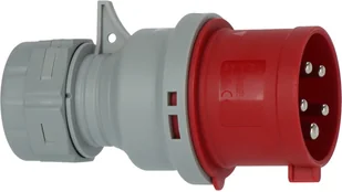 Brennenstuhl 1081050020 elektryczny wtyk zasilający Szary, Czerwony 5P - Inne akcesoria elektryczne - miniaturka - grafika 1