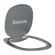 Pozostałe akcesoria do telefonów - Baseus Baseus Invisible Phone Ring Holder | Uchwyt Ring do telefonu podstawka adapter magnetyczny 3w1 | srebrny SUYB-0S - miniaturka - grafika 1