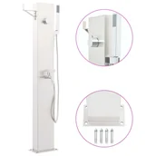 Akcesoria do basenów - vidaXL Panel prysznicowy ogrodowy, 110 cm, stal nierdzewna - miniaturka - grafika 1