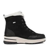 Botki damskie - Trzewiki Remonte CEO-D2B76-03 Czarny - miniaturka - grafika 1