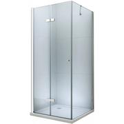 Kabiny prysznicowe - Mexen Lima kabina prysznicowa składana 80 x 80 cm, transparent, chrom - 856-080-080-01-00 - miniaturka - grafika 1