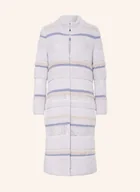 Płaszcze damskie - Marc Cain Płaszcz Dzianinowy Z Cekinami I Błyszczącą Przędzą lila - miniaturka - grafika 1