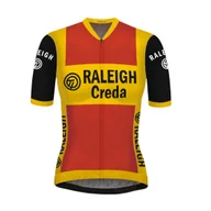 Koszulki rowerowe - Koszulka kolarska retro damska TI-Raleigh - REDTED - miniaturka - grafika 1