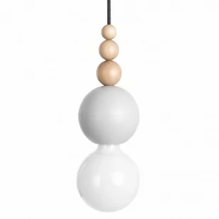 Loft Bala jasnoszara strukturalna lampa wisząca KOLOROWE KABLE - Lampy sufitowe - miniaturka - grafika 1