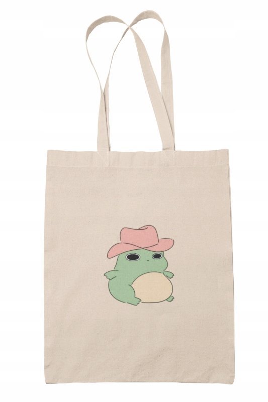 TORBA Shopper żabka żaba Torba Bawełniana Eko 1
