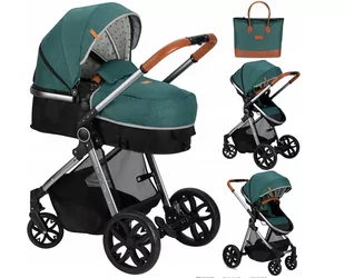 MoMi LIMURU 2w1 zielony - Wózki dziecięce - miniaturka - grafika 1