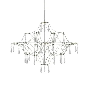 Żyrandol kryształowy Efesos 108869 LED 14W 3000K przezroczysty stalowy - Lampy sufitowe - miniaturka - grafika 1