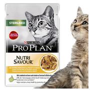 Mokra karma dla kotów - Purina Pro Plan karma mokra dla kota Cat STERILISED z kurczakiem w sosie 26x 85 g - miniaturka - grafika 1
